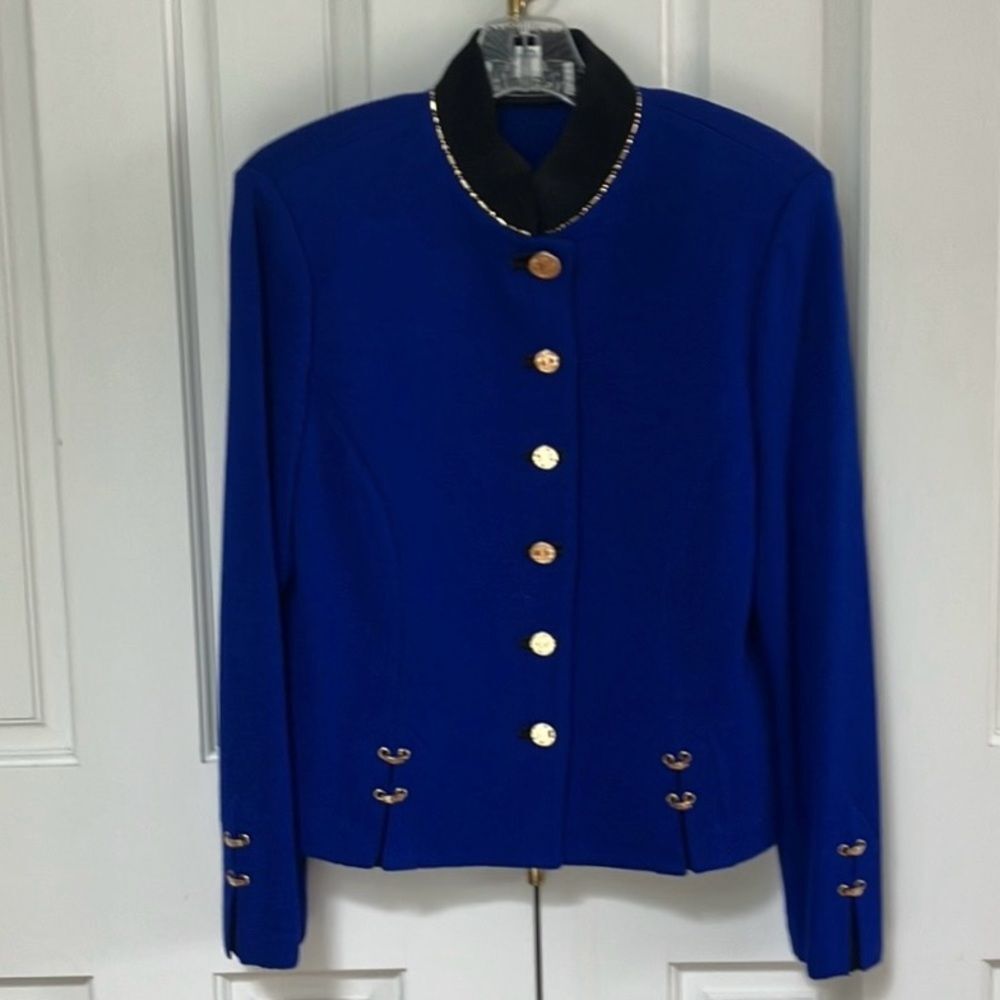 Blue St. John Collection by Marie Gray Knit Jacket